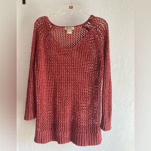 Orange/Terracotta shell style sweater